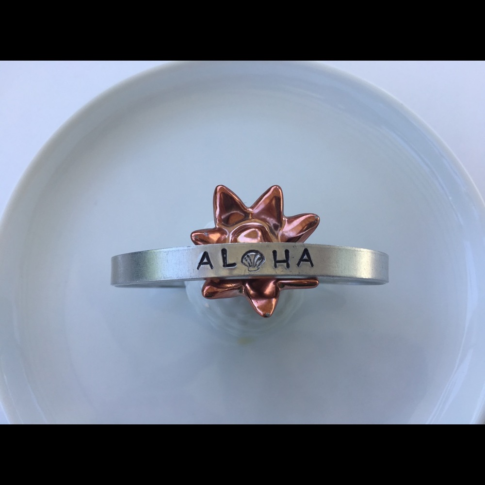 Hand Stamped Cuff • Aloha Shell